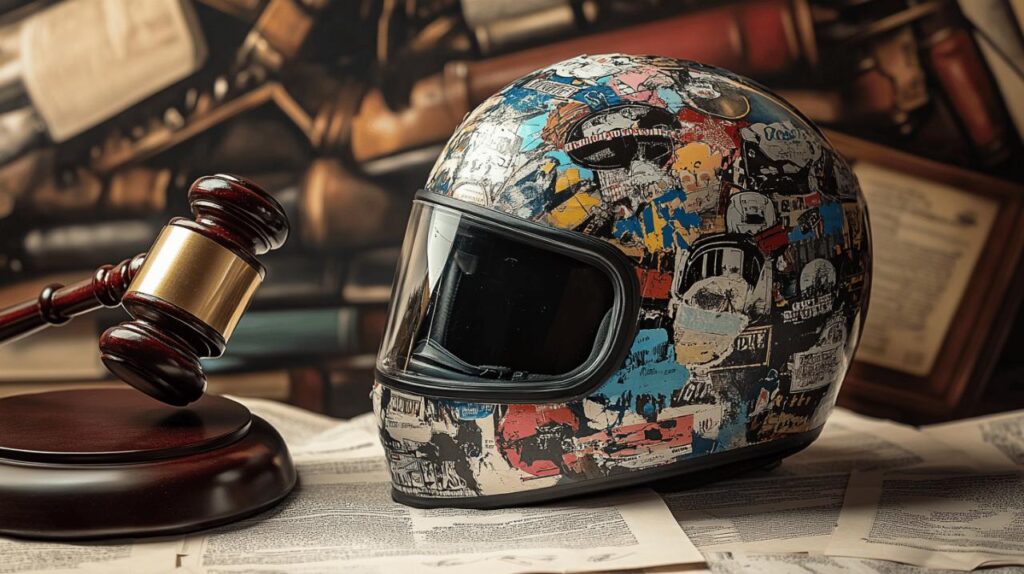 Stickers casque moto : que prevoit la reglementation en vigueur ? Les limites a ne pas depasser